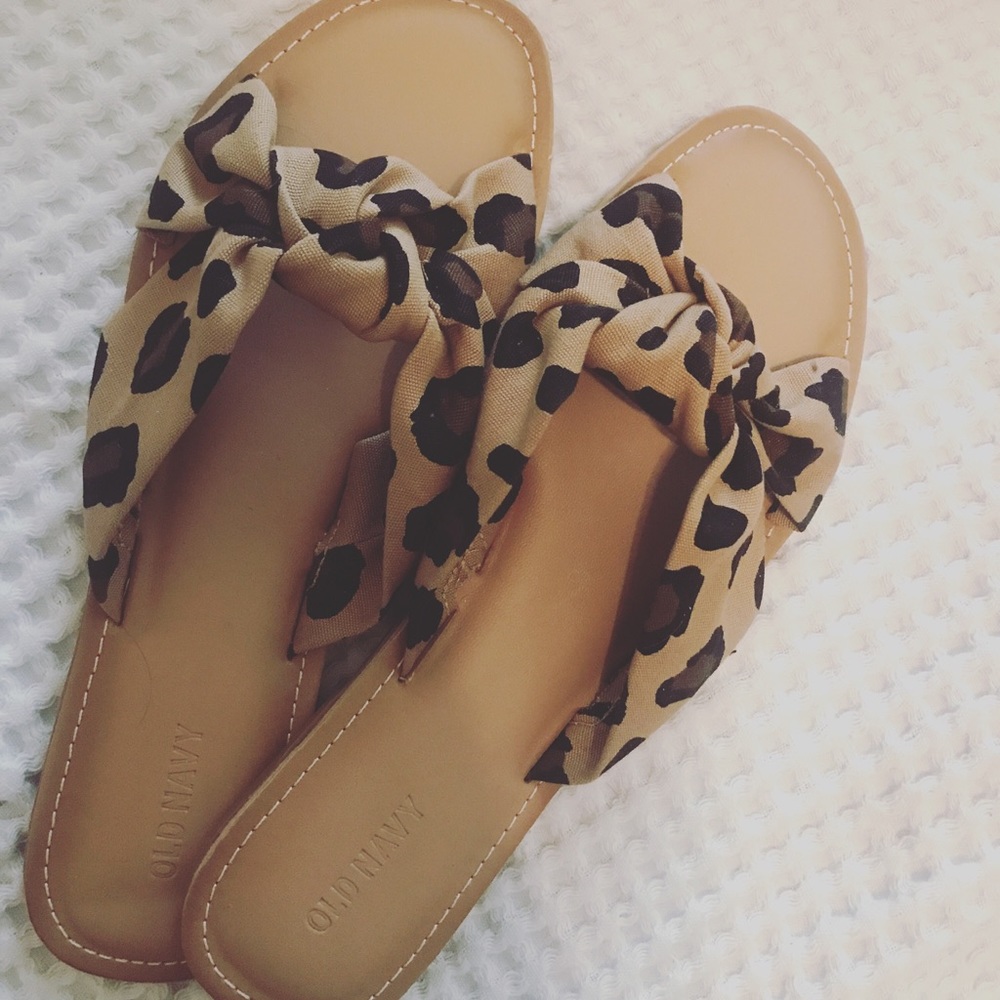 Cheetah print sandals